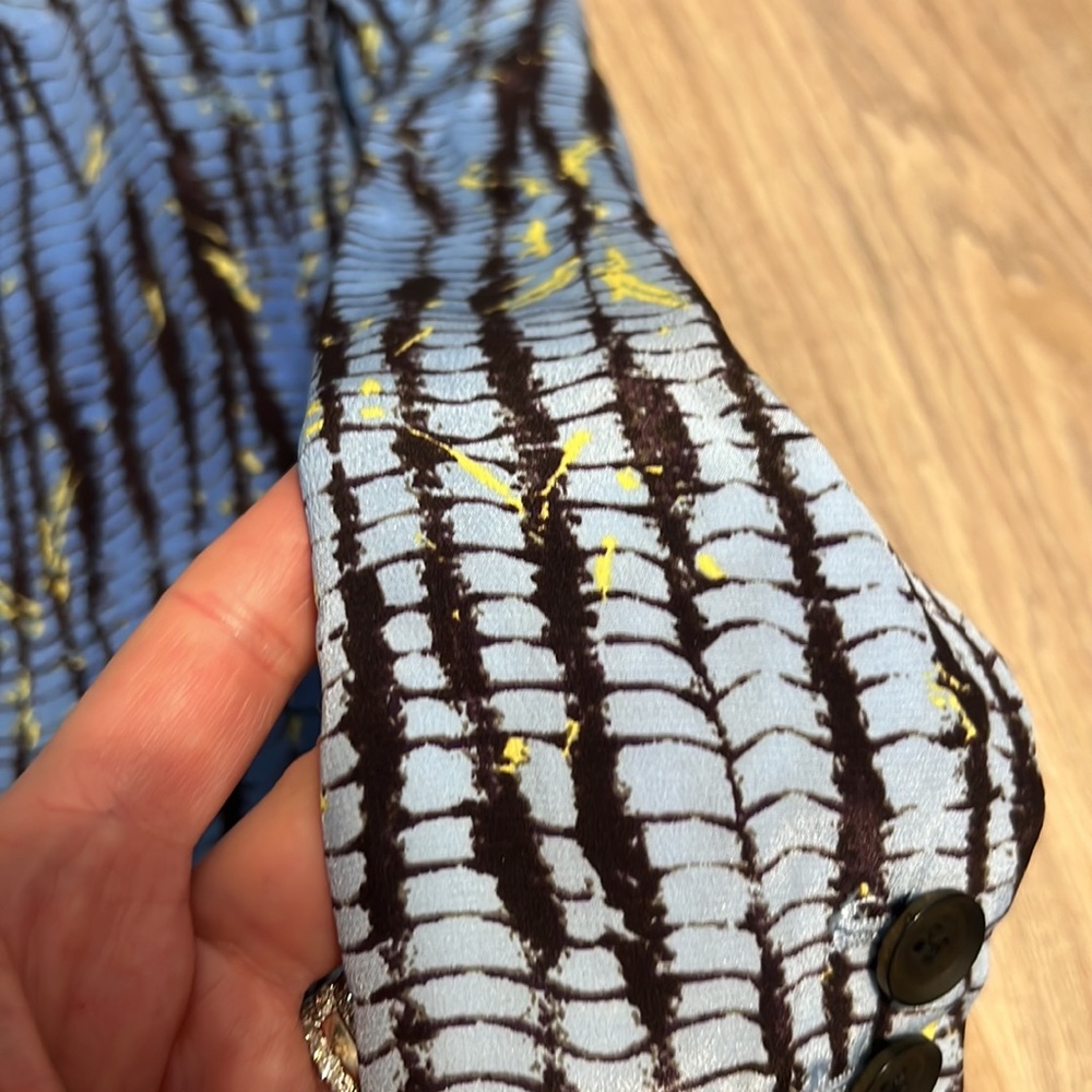 Reiss Silk Printed Blazer Jacket - Picture 13 of 13